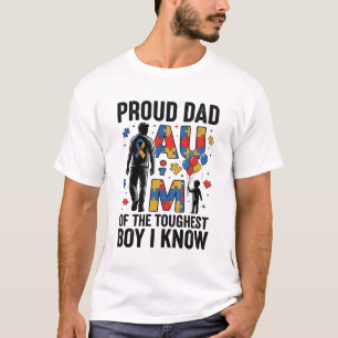 Stolzer Vater Autismus härtester Junge Vintage-Vek T-Shirt