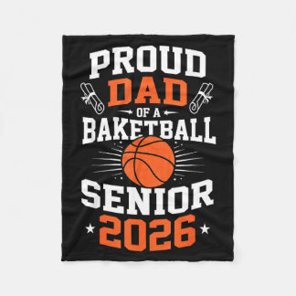 Stolzer Vater Basketball Senior 2026 Kunstwerk Fleecedecke