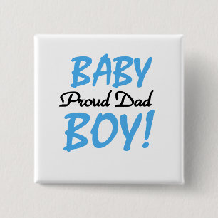 Stolzer Vater der Baby-Jungen-T-Shirts und der Button
