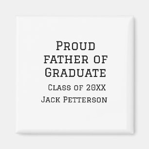 Stolzer Vater der Graduiertenklasse von 20XX fügen Magnet