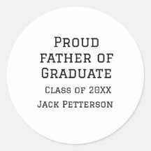 Stolzer Vater der Graduiertenklasse von 20XX fügen