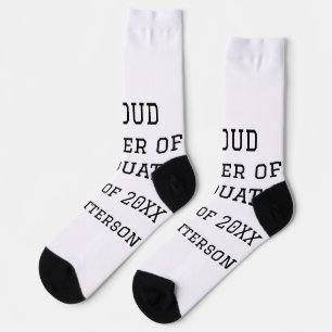 Stolzer Vater der Graduiertenklasse von 20XX fügen Socken