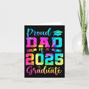 Stolzer Vater eines 2025 Graduate Shirt Vater Absc Karte