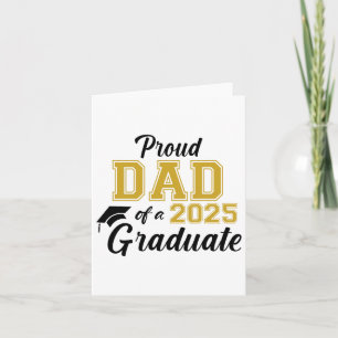 Stolzer Vater eines 2025 Graduate Vater Abschluss Karte