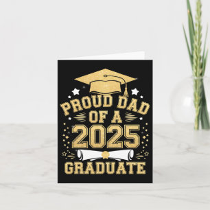 Stolzer Vater eines 2025 Graduate Vater Abschluss Karte