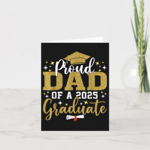 Stolzer Vater eines 2025 Graduate Vater Abschluss Karte