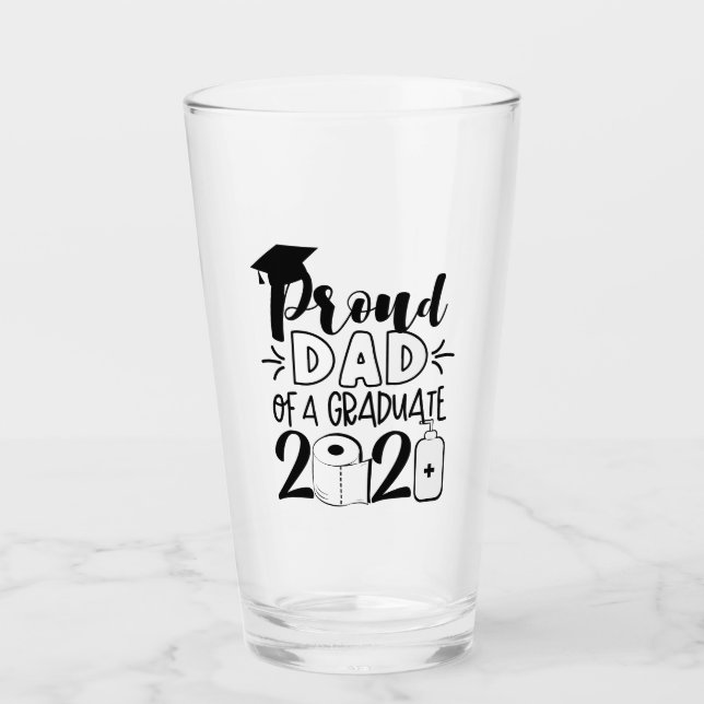 stolzer Vater eines Absolventen - 2021 Glas (Vorderseite)