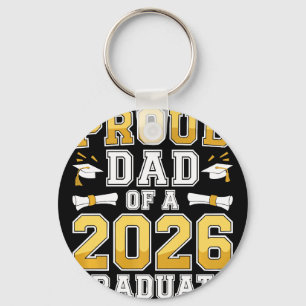 Stolzer Vater eines Absolventen von 2026 Shirt Cl Schlüsselanhänger