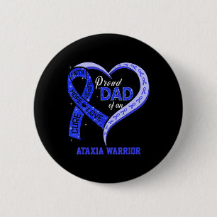 Stolzer Vater eines Ataxia Warrior Blue Ribbon Mat Button