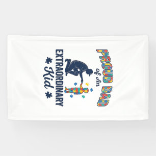 Stolzer Vater eines außergewöhnlichen Kindes Autis Banner
