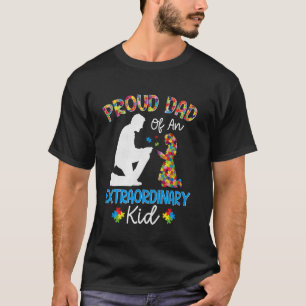Stolzer Vater eines außergewöhnlichen Kindes Autis T-Shirt