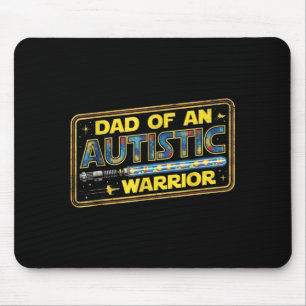 Stolzer Vater eines Autismus-Kriegers Autismus-Bew Mousepad