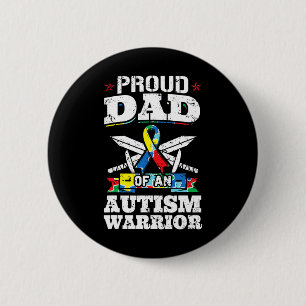 Stolzer Vater eines autistischen Kriegers Button