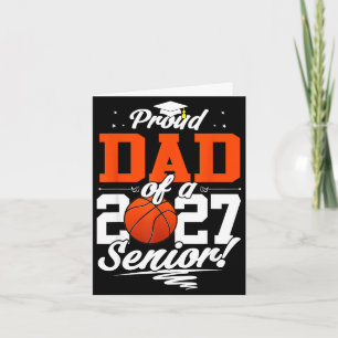 Stolzer Vater eines Basketball-Absolventenjahrgang Karte