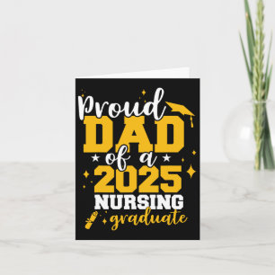 Stolzer Vater eines CL of 2025 Nurse Graduate Seni Karte