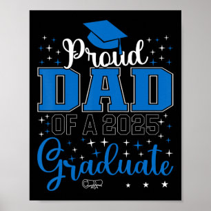 Stolzer Vater eines Cl von 2025 Graduat zum Abschl Poster