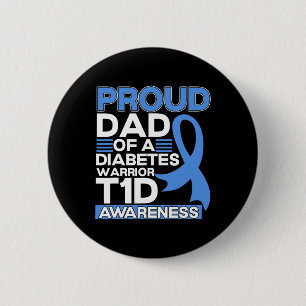 Stolzer Vater eines Diabetes-Warrior T1d-Bewusstse Button