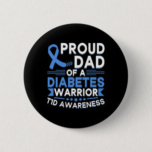 Stolzer Vater eines Diabetes-Warrior T1d-Bewusstse Button
