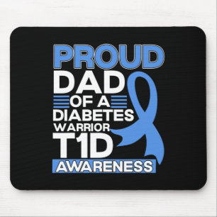 Stolzer Vater eines Diabetes-Warrior T1d-Bewusstse Mousepad