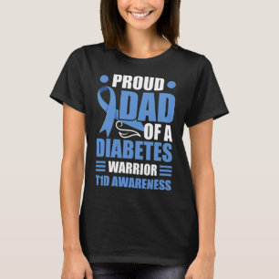 Stolzer Vater eines Diabetes-Warrior T1d-Bewusstse T-Shirt