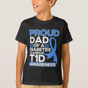 Stolzer Vater eines Diabetes-Warrior T1D-Bewusstse T-Shirt