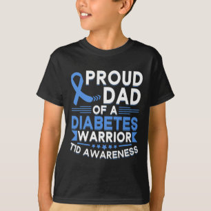 Stolzer Vater eines Diabetes-Warrior T1d-Bewusstse T-Shirt
