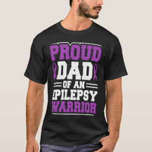 Stolzer Vater eines Epilepsie-Krieger-Epilepsie-Aw T-Shirt
