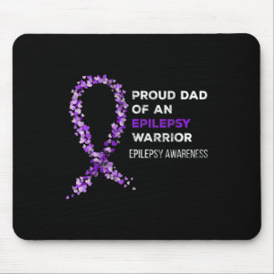 Stolzer Vater eines Epilepsie-Kriegers Epilepsie-B Mousepad