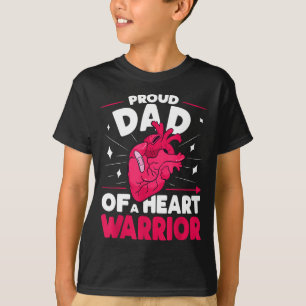 Stolzer Vater eines Herzens Kriegers Herzgesundhei T-Shirt