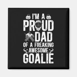 Stolzer Vater eines Hockey-Torwarts Papa Eishockey Magnet