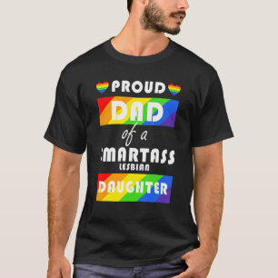 Stolzer Vater eines klugassichen Lesben-Tochter-LG T-Shirt