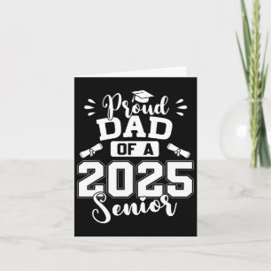 Stolzer Vater eines leitenden Abschlusses von 2025 Karte