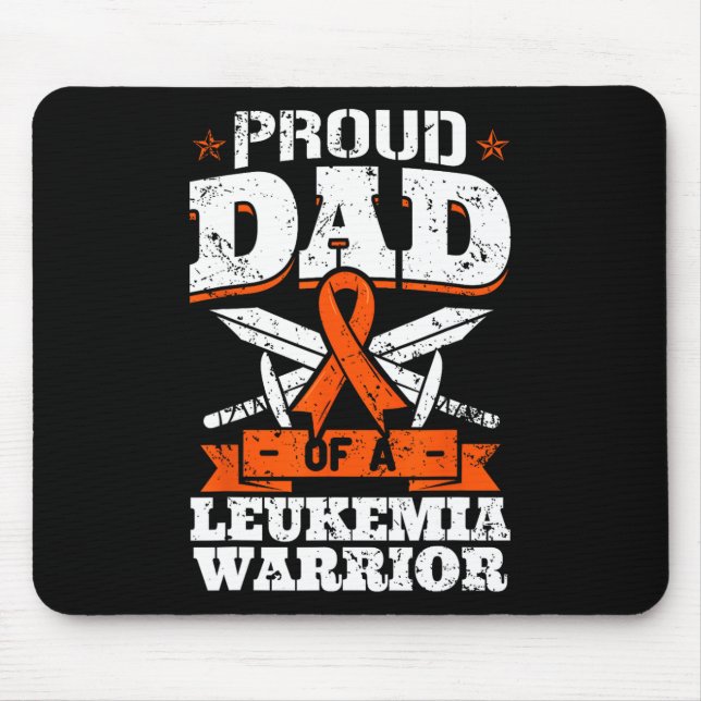 Stolzer Vater eines Leukämie Kriegers Daddy Awaren Mousepad (Vorne)