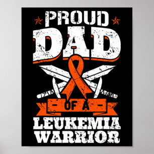 Stolzer Vater eines Leukämie-Kriegers Daddy Awaren Poster