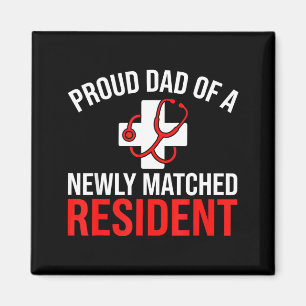 Stolzer Vater eines neu zugeordneten Residents Mat Magnet