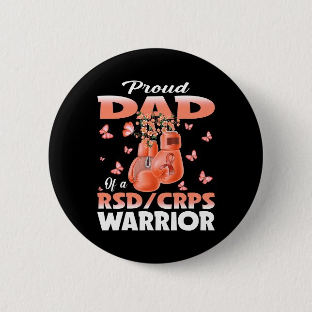 Stolzer Vater eines Rsd-Crps-Krieger-Bewusstseinsb Button (Vorderseite)