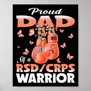 Stolzer Vater eines Rsd-Crps-Krieger-Bewusstseinsb Poster
