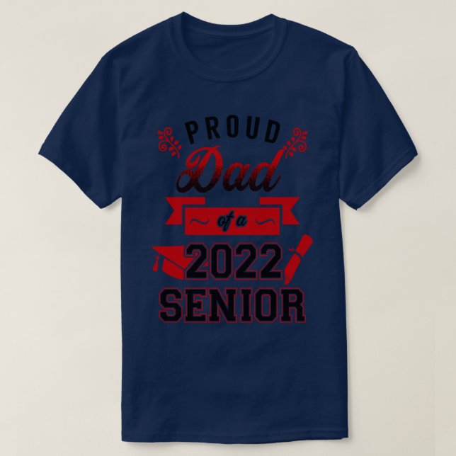 Stolzer Vater eines Senior 2022 6 T-Shirt (Design vorne)