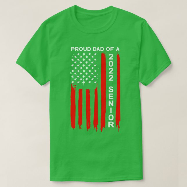 Stolzer Vater eines Senior 2022 9 T-Shirt (Design vorne)