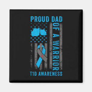 Stolzer Vater eines T1d Warrior Typ 1 Diabetes Awa Magnet