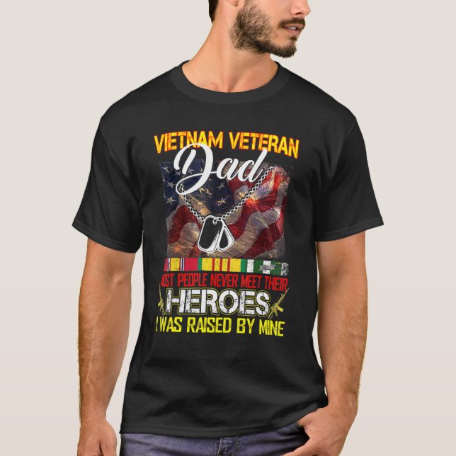Stolzer Vater eines vietnamesischen Veteranen mein T-Shirt (Vorderseite)