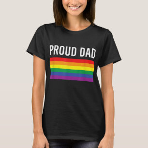 Stolzer Vater - Gay Pride LGBTQ Vater Eltern T-Shirt