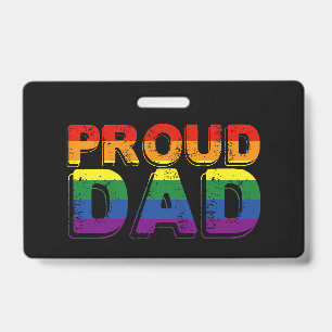 Stolzer Vater LGBT Elternteil Gay Pride Vater Ausweis