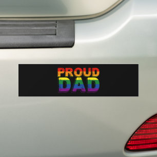Stolzer Vater LGBT Elternteil Gay Pride Vater Autoaufkleber