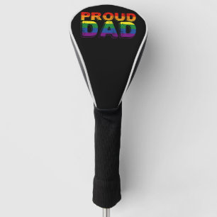 Stolzer Vater LGBT Elternteil Gay Pride Vater Golf Headcover