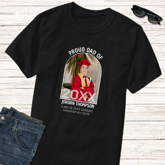 Stolzer Vater Schwarz-Weiß-Bogen-Foto Klasse 2026 T-Shirt