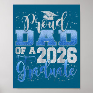 Stolzer Vater Senior 2026 Klasse Illustration Poster