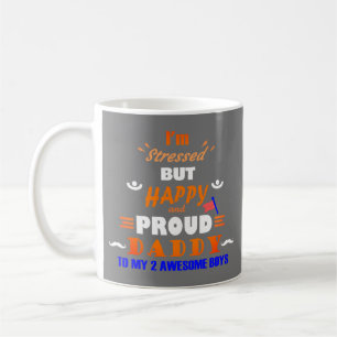 Stolzer Vater von 2 Jungen Kaffeetasse