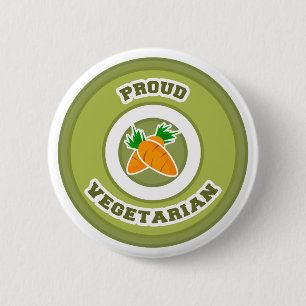 Stolzer Vegetarier Button