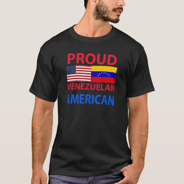 Stolzer venezolanischer Amerikaner T-Shirt (Vorderseite)